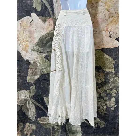 New Free People Night Fall Maxi Skirt Size 10